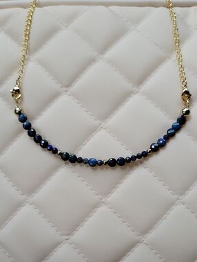 Faceted Lapiz Necklace